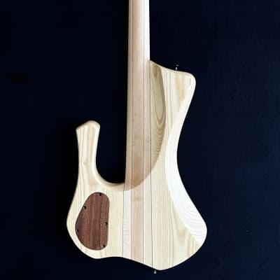 MG bass New Extreman fretless 4 strings bartolini Spalted Maple ebony Hipshot Bridge image 4