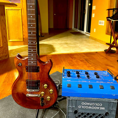 Roland G-303 Guitar Synthesizer Controller Metheny & GR-300 Guitar Synthesizer Module 1982 Brown