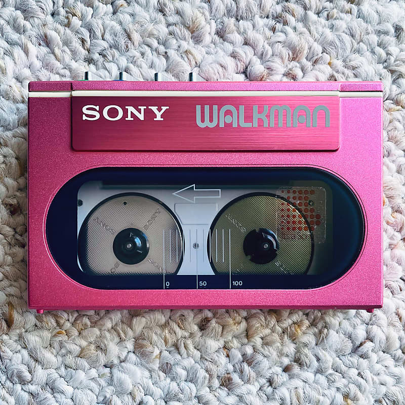 [RARE] Sony WM-20 Walkman Cassette Player, Beautiful Pink Purple ! For  Display or Repair !