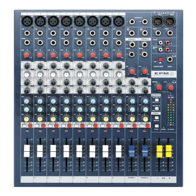 Soundcraft EPM8 8 Mono+2 Stereo Channel 2 Bus Recording/Live Mixer Console EPM 8 image 1