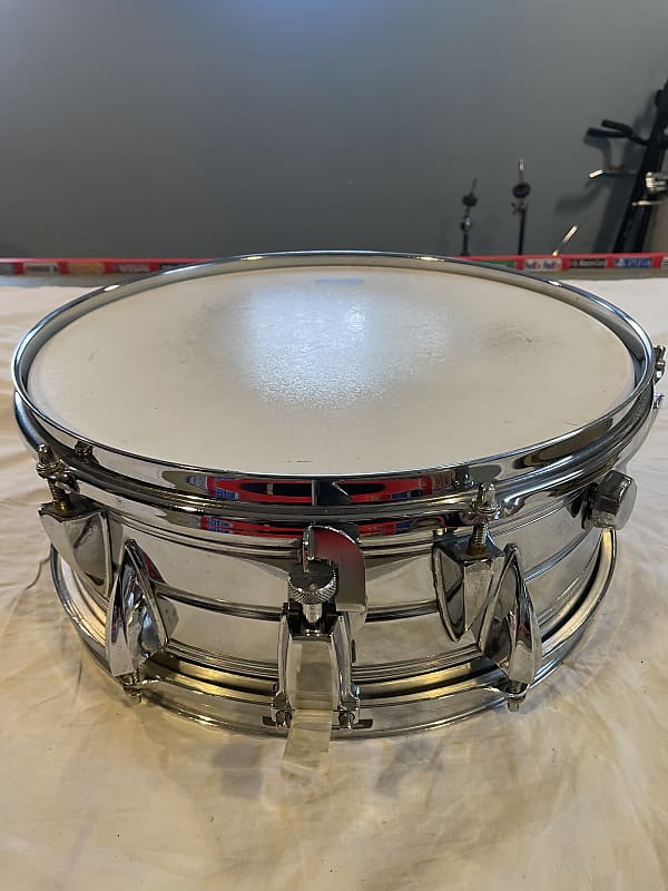 Tama Side by Side 6 lugs Chrome over Steel Snare Drum 5.5 x 14 - Missing badge image 1
