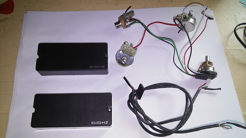 EMG 35HZ-B Passive Dual Coil Soapbar Bass Pickups. One pair