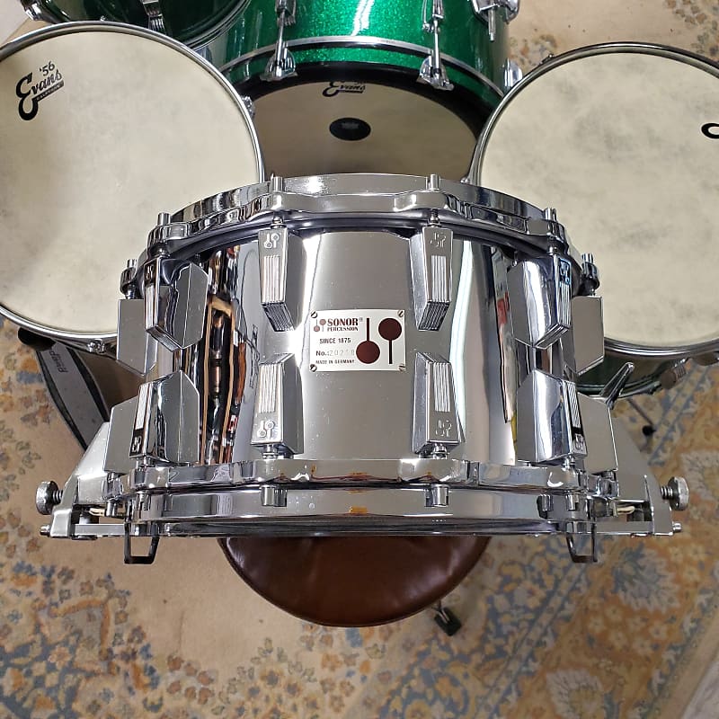 Sonor Phonic HLD 588 Ferro Manganese 14x8" 12Lug Snare Drum Reverb