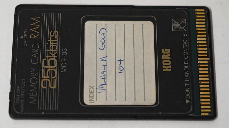 Korg MCR-03 Memory Card 256kbits 256 Kbits RAM | Reverb