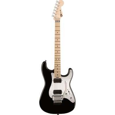 Charvel Pro-Mod So-Cal Style 1 HH FR M Guitar w/ Floyd Rose and Duncan Pickups - Gloss Black w/Mirror Pickguard image 2