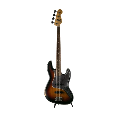 Fender 60th Anniversary Road Worn 60s Jazz Bass Guitar, 3-Colour Sunburst, MXJ01144 for sale