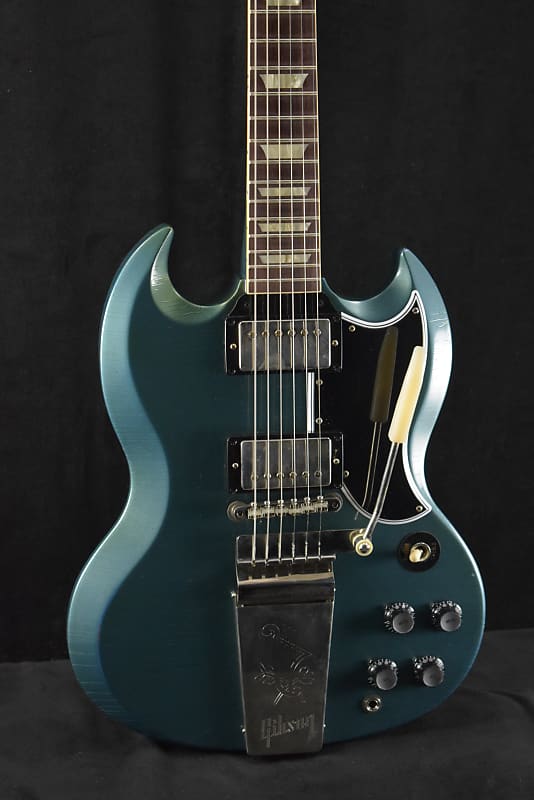 Gibson Murphy Lab 1964 SG Standard With Maestro Vibrola Pelham Blue Light Aged image 1