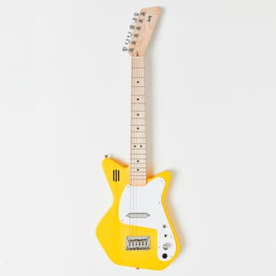 Loog Pro Electric VI, 6-String Guitar, Travel Guitar, Built-in Amp, App & Lessons Included, Ages 12+ (Yellow) image 1