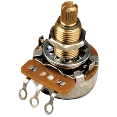 Gibson Accessories 500k Ohm Audio Taper Potentiometer - Short Shaft 500k Ohm Potentiometer with Audio Taper and Short Shaft image 2