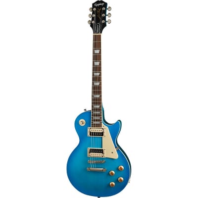 Epiphone Les Paul Traditional Pro IV Limited-Edition Electric Guitar Worn Pacific Blue image 3