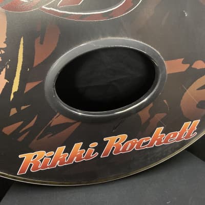 Rikki Rockett's Poison, Rockett Drum Works 22" 2013 Tour Logo Bass Drum Head. SIGNED! image 2