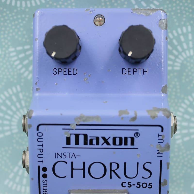 Maxon CS-505 Stereo Chorus Made in Japan Vintage Guitar Effect Pedal 103771