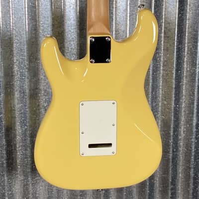 Musi Capricorn Classic HSS Stratocaster Yellow Guitar #0116 Used image 9