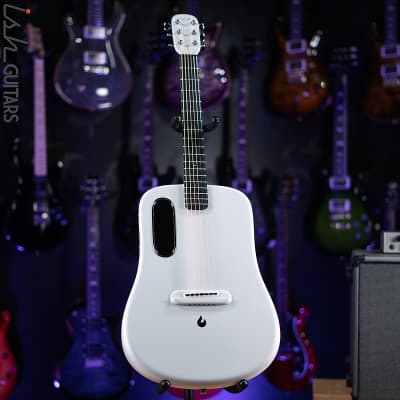 Lava Music Lava Me 3 Smart Acoustic Guitar 36” White w/ Space Bag image 4
