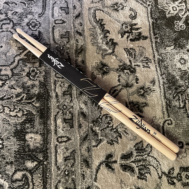 Zildjian 5A Wood - Natural Drumstick - Hickory image 1