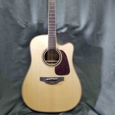 Takamine P4DC Pro Series Dreadnought Cutaway Acoustic/Electric Natural Gloss image 3