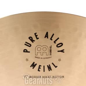 Meinl Cymbals 15 inch Pure Alloy Medium Hi-hat Cymbals image 6