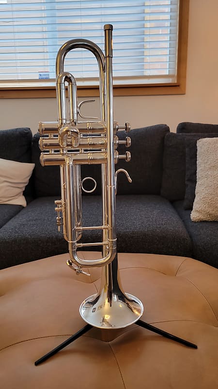 Silver Plated Bach Stradivarius Model 72 ML Bore Bb Trump | Reverb