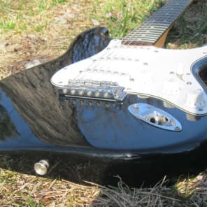 Very Rare Fender Stratocaster  Black FN serial Export USA image 8