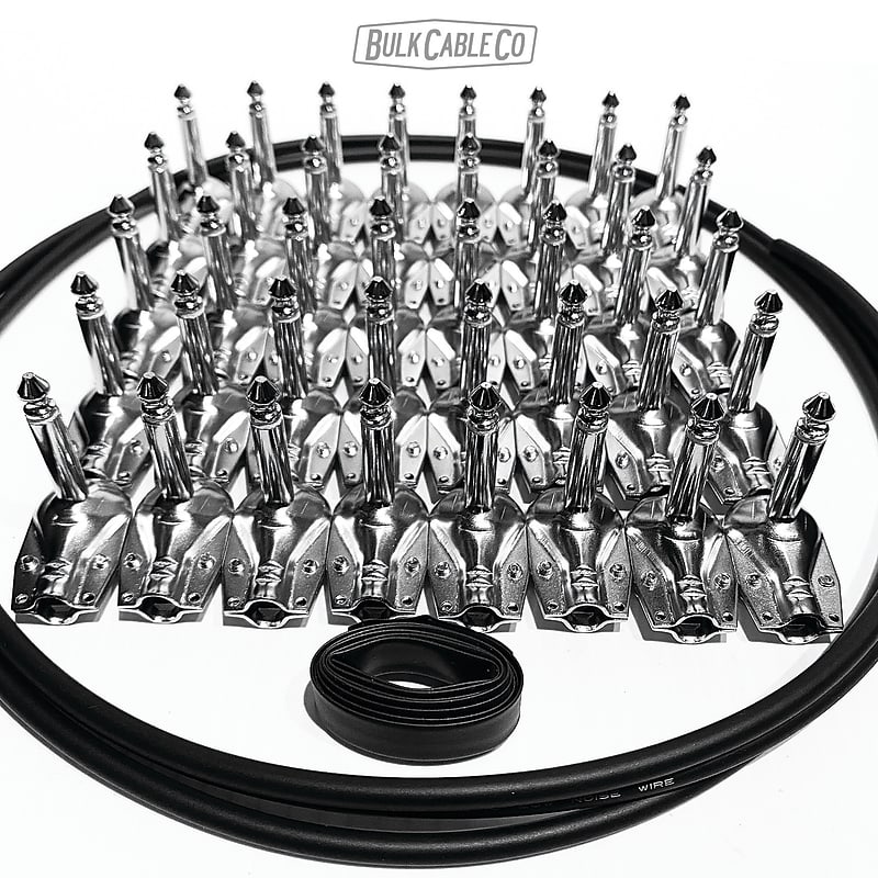 DIY Pedal Board Cable Kit 20 FX Patch Set 35 FT Mogami Reverb