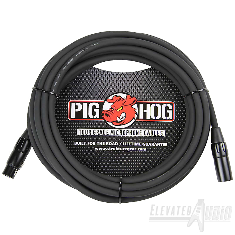 Pig Hog PHM25 8mm Mic Cable, 25ft XLR. Buy from CA's #1 Dealer Today! image 1