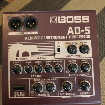 Reverb.com listing, price, conditions, and images for boss-ad-5-acoustic-instrument-processor