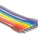Hosa CMM845 1.5' 3.5mm TS to 3.5mm TS Patch Cable, 8 Pack
