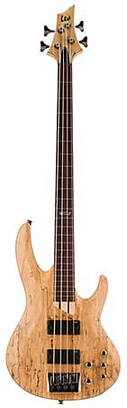 ESP LTD B204 Fretless Electric Bass Guitar Natural Satin image 1