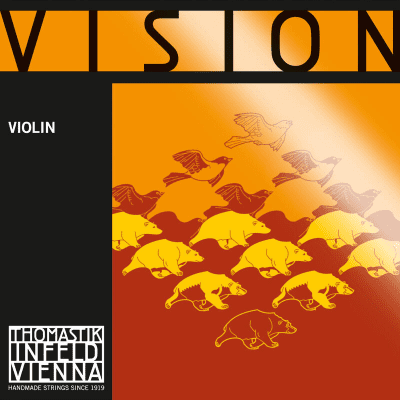 Thomastik-Infeld VI03 Vision Silver-Wound Synthetic Core 1/2 Violin String - D (Medium)