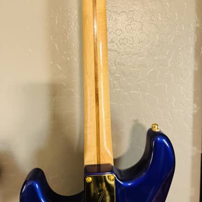 1996 Fender Stratocaster MIM w/EMG DG20 David Gilmour Loaded pickguard - Midnight Blue image 7