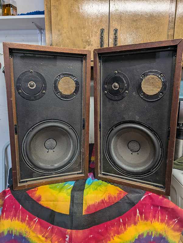 Acoustic Research AR 2x 70s - Dark walnut wood  			