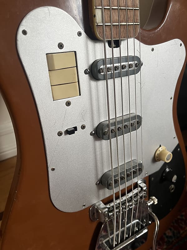 Teisco bassⅥ ブラウン Rare Teisco TB-64 / YB-6 Bass VI 1965 Metallic Brown | Reverb