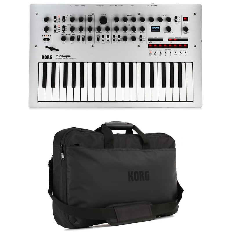 Korg minilogue 4-voice Analog Synthesizer with Gig Bag image 1