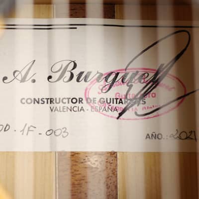 Amalio Burguet 1F flamenco guitar 2021 nitro finish - video! image 7