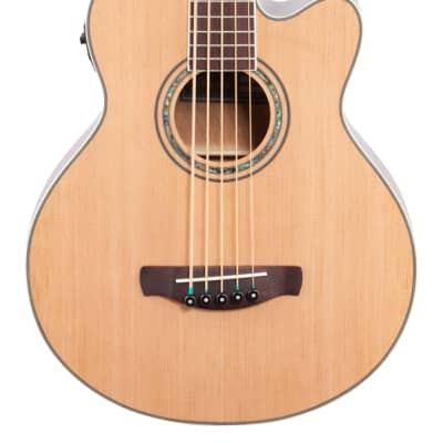 Ibanez AEB105E Acoustic Electric Bass Natural High Gloss image 3