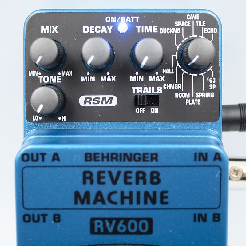 Behringer RV600 Reverb Machine With Original Box Guitar Effect Pedal  S1103410541