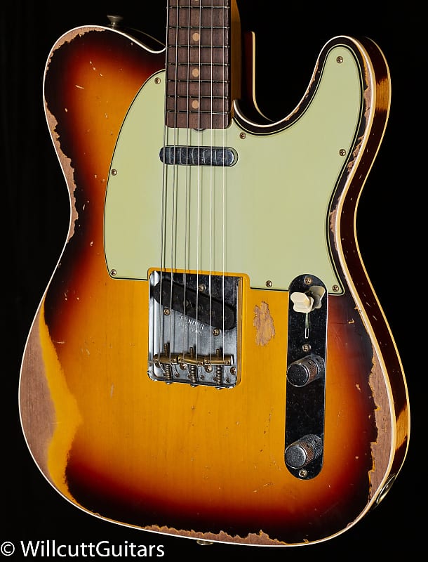 Fender Custom Shop LTD 1960 Telecaster Custom Heavy Relic Chocolate 3-Color Sunburst (701) image 1