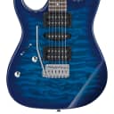 Ibanez GRX70QAL-TBB LEFT-HANDED Electric Guitar 6-String Transparent Blue Burst
