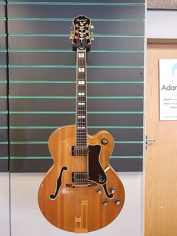 Epiphone Broadway 1999 Natural Hollow Body Electric Guitar | Reverb