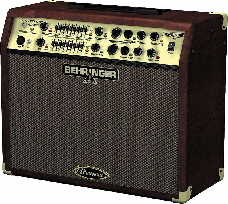 Behringer ACX1800 Ultracoustic Acoustic Guitar Amplifier (180 Watts, 2x8)