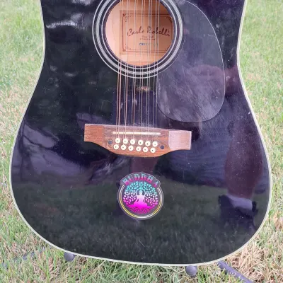 🎵🎸 Carlo Robelli 12 String Acoustic 2000s Black 🎸🎵 image 2