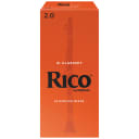 Rico by D'Addario Bb Clarinet Reeds, 25-pack - 2.0