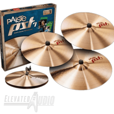 Paiste PST-7 Heavy/Rock Set 14" / 16" / 20" w/ Free 18" Heavy Crash Cymbal Pack image 1