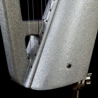 USED - 27 String Artemis Harpy - Electric-Acoustic Harp - Silver image 6