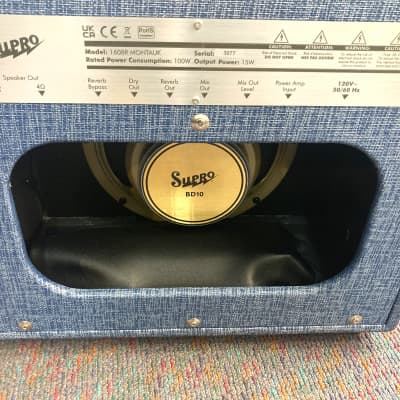 Supro Montauk Model 1608R Class A 1X10 Combo Tube Amp for Guitar-BD10 Speaker image 3