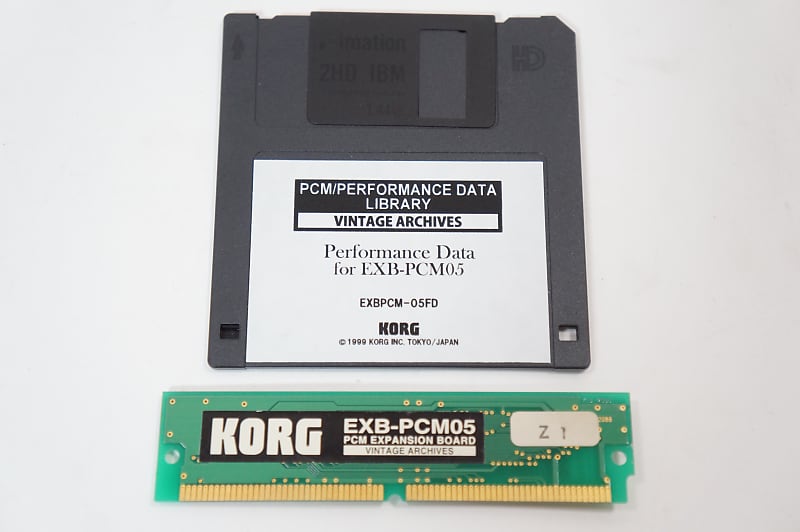 KORG EXB-PCM05 VINTAGE ARCHIVES PCM Expansion Board w/ Floppy Disk