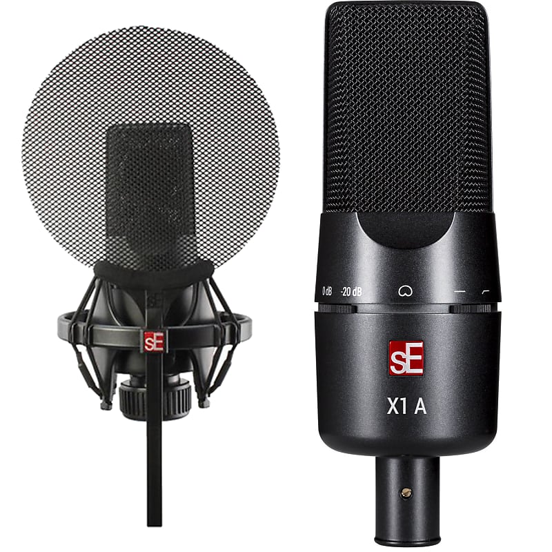sE Electronics X1-A X1 Series Condenser Microphone and Clip + sE Electronics ISOLATION-PACK image 1