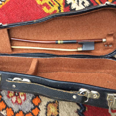 Violin Super Small Playable 10 1/4 Inches Long 1/128?? Full Purfling with Bow and Case image 14