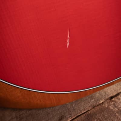 Fender American Acoustasonic Strat, Ebony Fingerboard, Dakota Red - Blem image 8