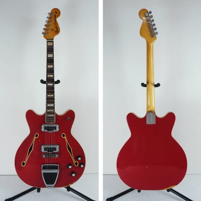 1971 Fender Coronado II Candy Apple Red Vintage American with Hardshell Case image 3